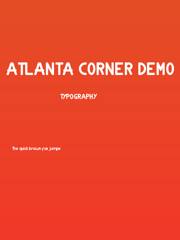 Atlanta Corner Demo Poster
