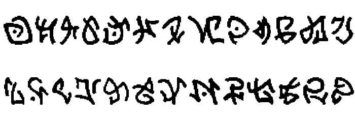 Atlantean Font LOWERCASE