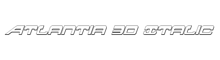 Atlantia 3D Italic  لخطوط تنزيل