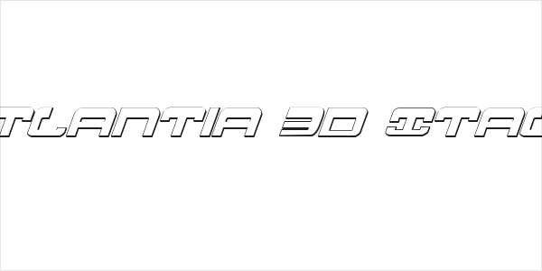 Atlantia 3D Italic Logo