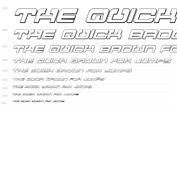 Atlantia 3D Italic Waterfall