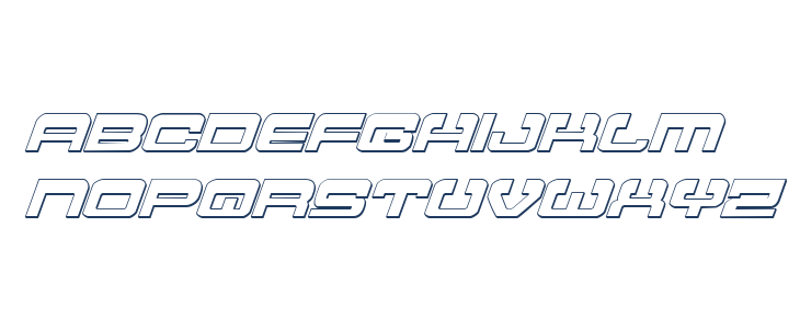 Atlantia 3D Italic Lowercase