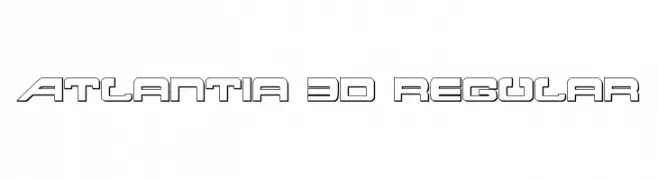 Atlantia 3D Regular  font caratteri gratis