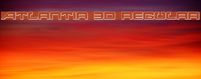 Atlantia 3D Regular Font examples
