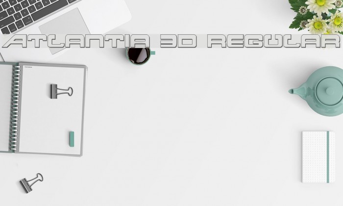 Atlantia 3D Regular Font examples