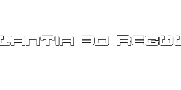 Atlantia 3D Regular Logo