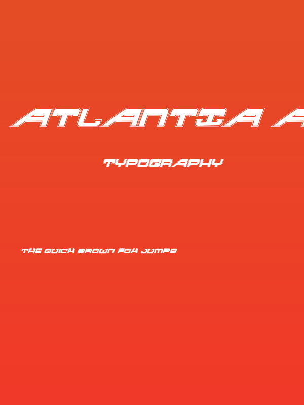 Atlantia Academy Italic Poster