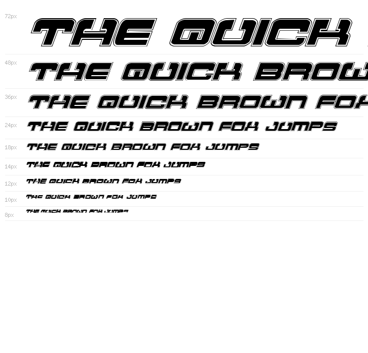 Atlantia Academy Italic Waterfall