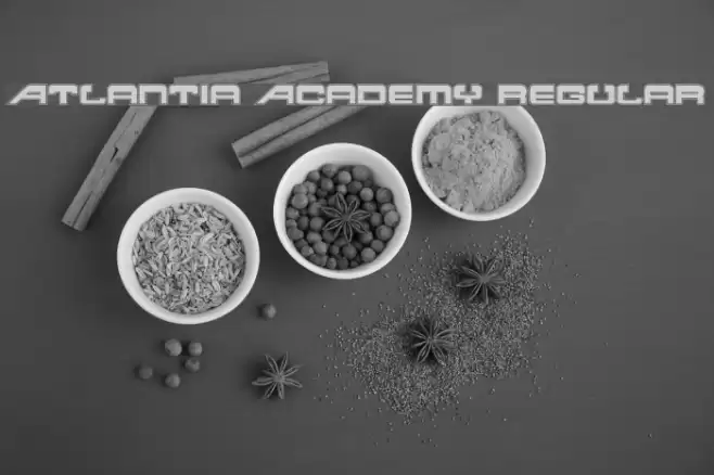 Atlantia Academy Regular Font examples