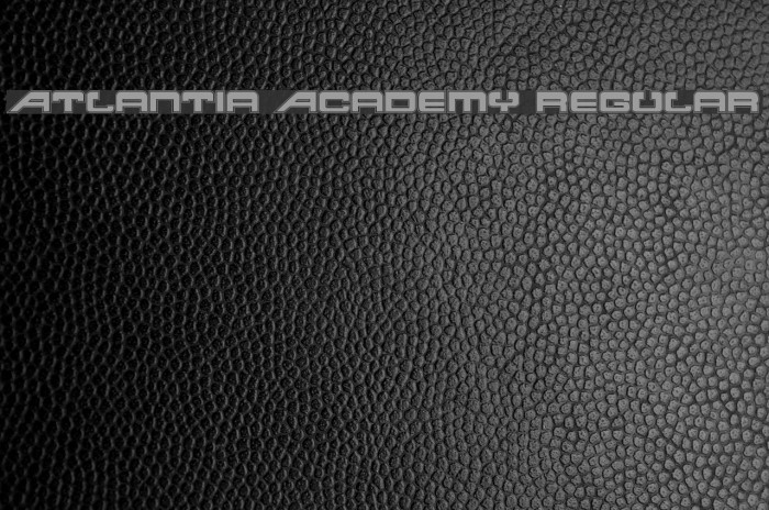 Atlantia Academy Regular Font examples