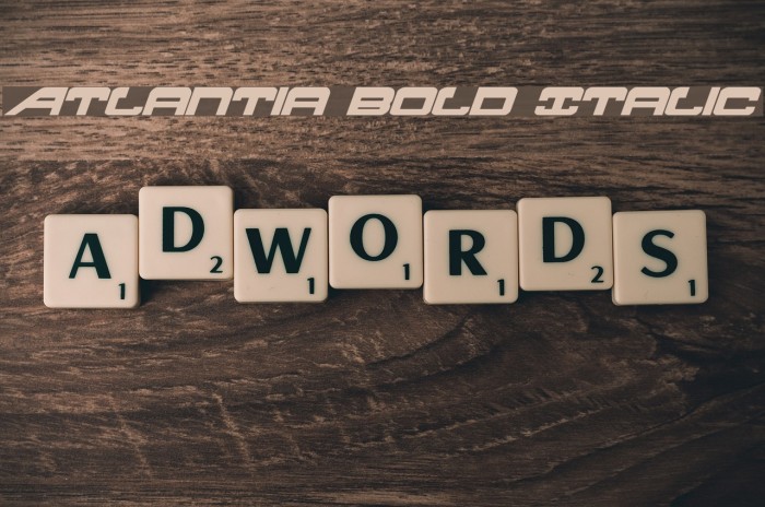 Atlantia Bold Italic Example 3