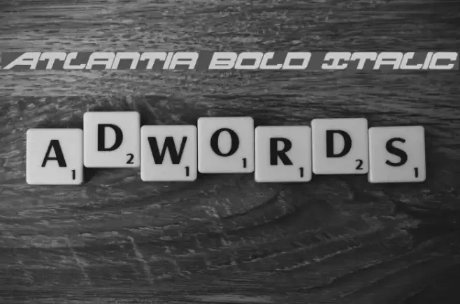 Atlantia Bold Italic Font examples