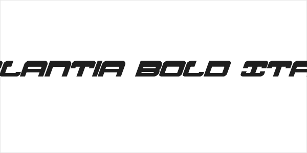 Atlantia Bold Italic Logo