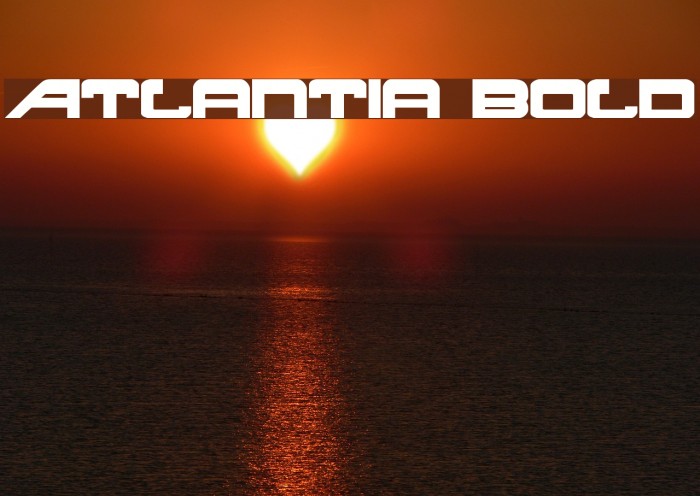 Atlantia Bold Font examples