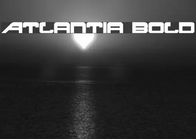 Atlantia Bold Font examples
