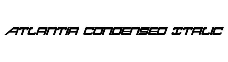 Atlantia Condensed Italic  フリーフォントのダウンロード