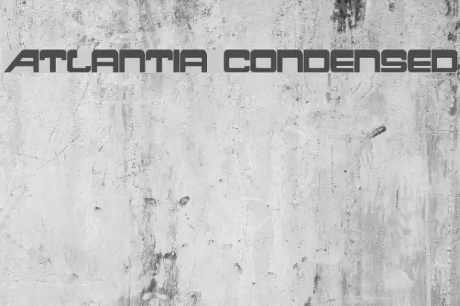 Atlantia Condensed Font examples