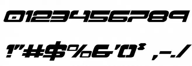 Atlantia Expanded Italic Font OTHER CHARS