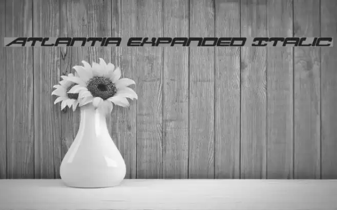 Atlantia Expanded Italic Font examples