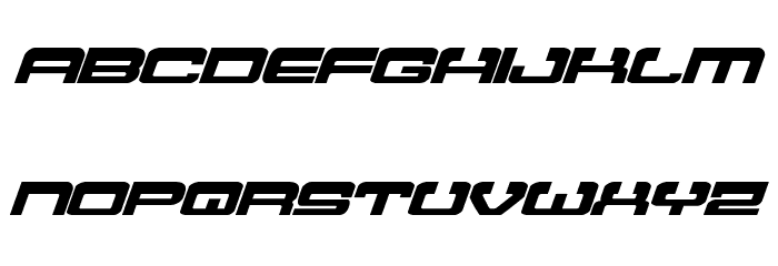 Atlantia Expanded Italic Font LOWERCASE