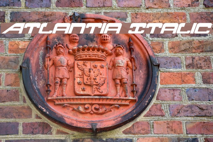 Atlantia Italic Font examples