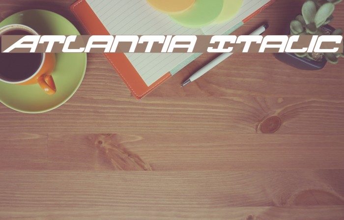 Atlantia Italic Font examples