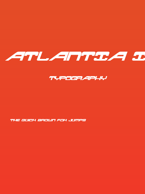 Atlantia Italic Poster