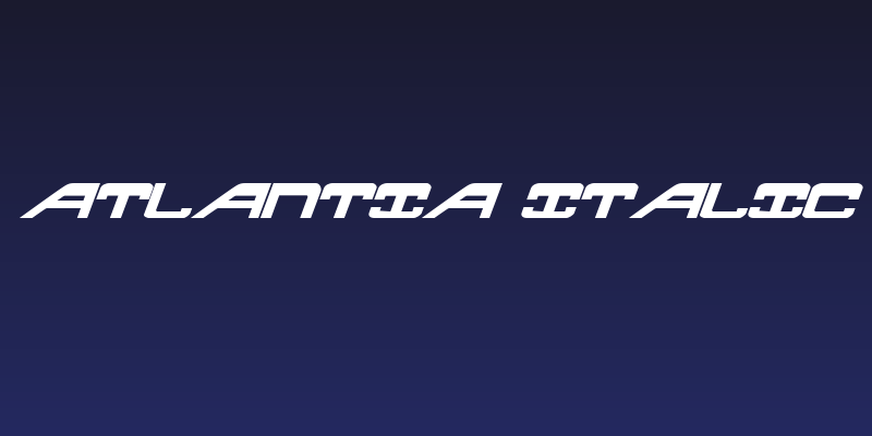 Atlantia Italic Social Header