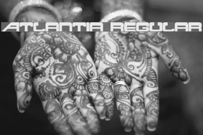Atlantia Regular Font examples
