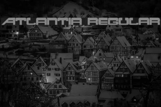 Atlantia Regular Font examples