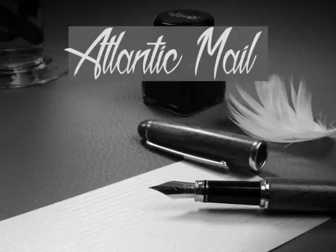 Atlantic Mail Caratteri examples