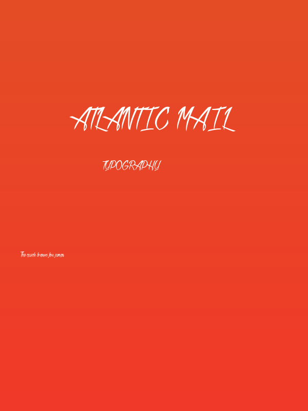 Atlantic Mail Poster