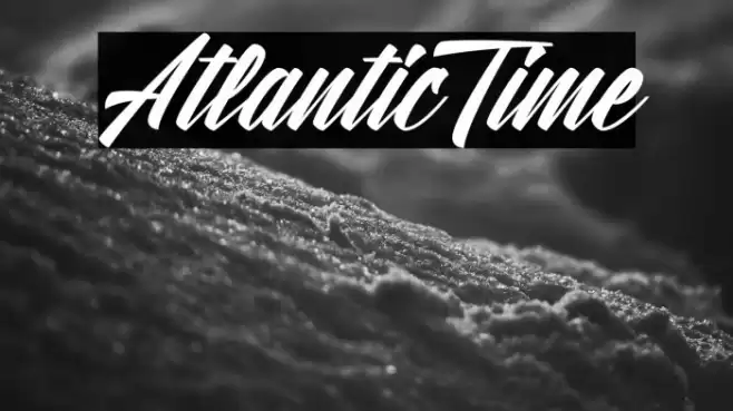 AtlanticTime Font examples