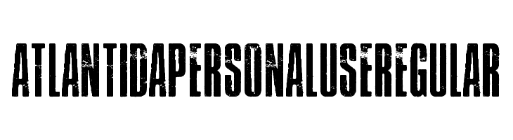 Atlantida PERSONAL USE Regular  لخطوط تنزيل