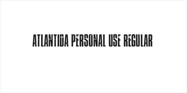 Atlantida PERSONAL USE Regular Logo