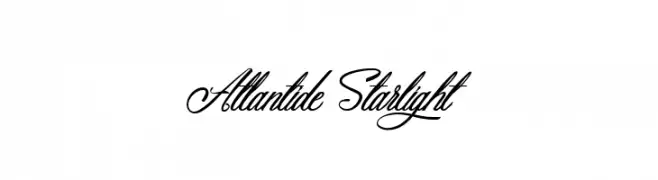 Atlantide Starlight  baixar fontes gratis