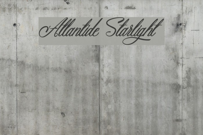 Atlantide Starlight Font examples