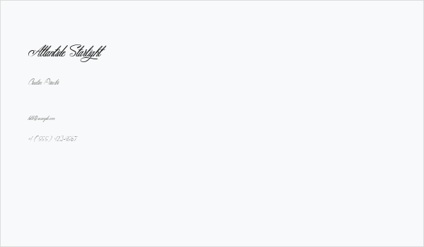 Atlantide Starlight Business Card