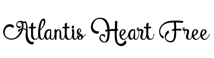 Atlantis Heart Free Schriftart