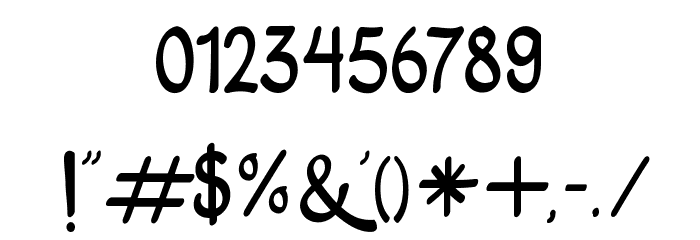 Atlantis Heart Free Font OTHER CHARS
