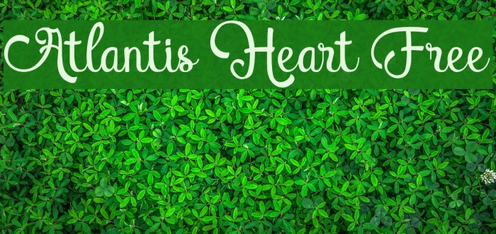 Atlantis Heart Free Font examples