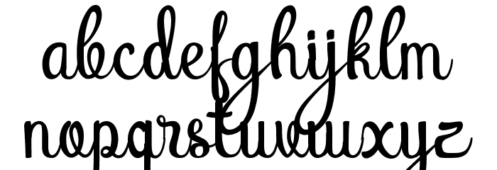 Atlantis Heart Free Font LOWERCASE