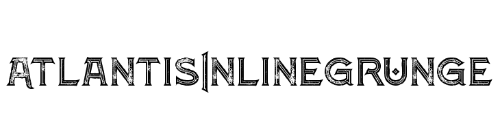 Atlantis Inline Grunge  font caratteri gratis