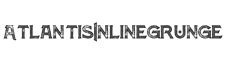 Atlantis Inline Grunge  Frei Schriftart Herunterladen