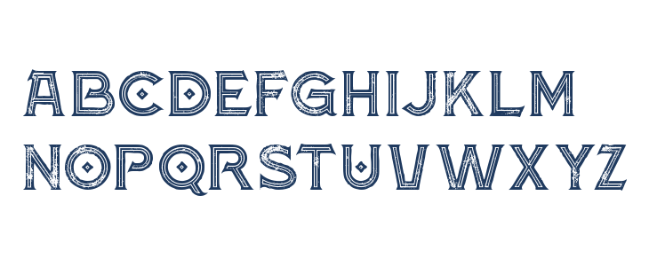 Atlantis Inline Grunge Lowercase