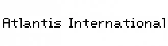 Atlantis International  フリーフォントのダウンロード