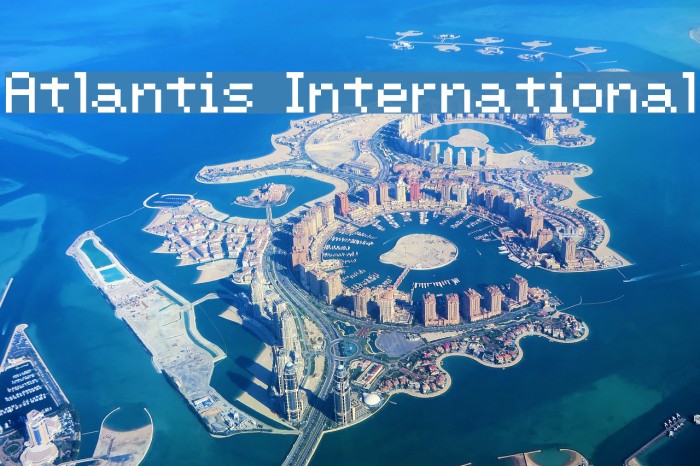 Atlantis International Font examples
