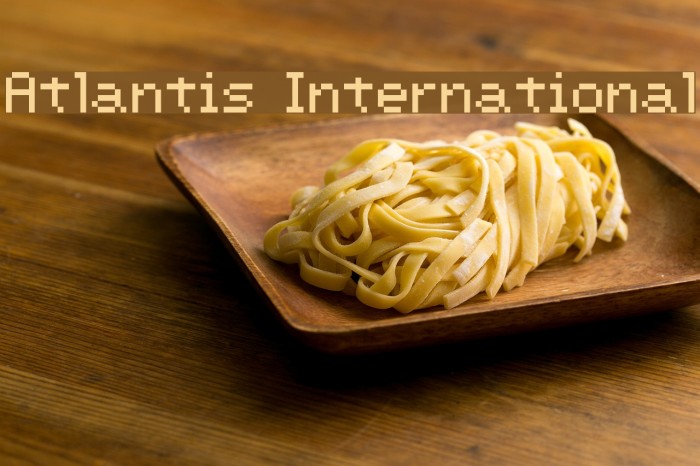 Atlantis International Font examples