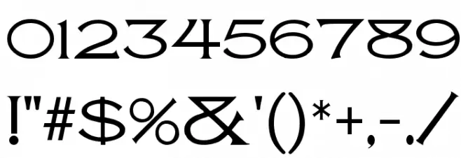 Atlantis MF Font OTHER CHARS