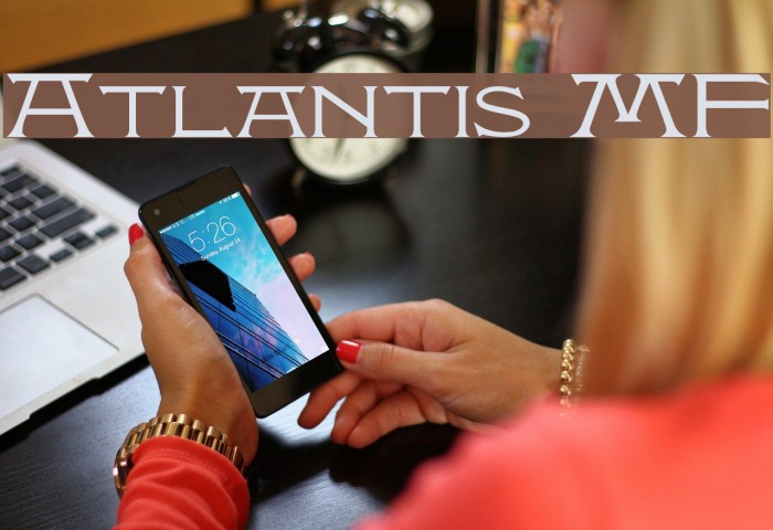 Atlantis MF Font examples